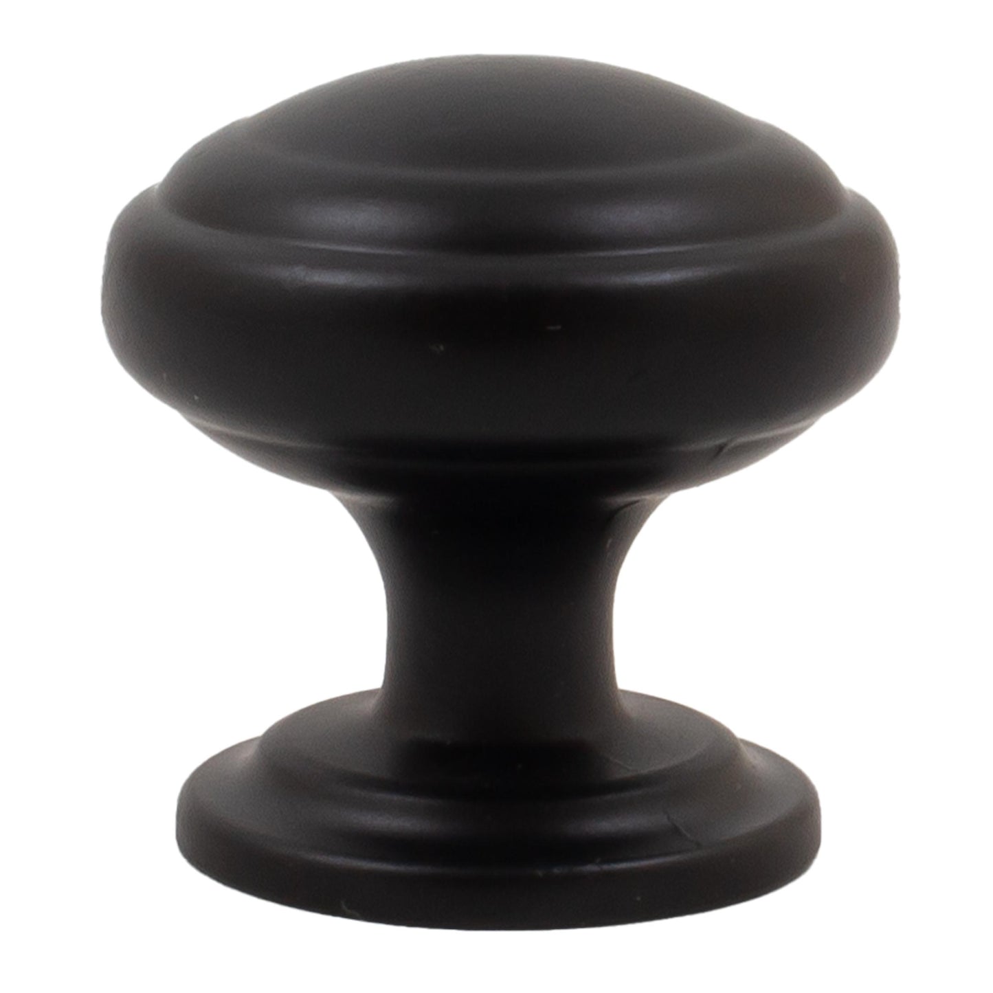 Stone Harbor Hardware Alesund Cabinet Knob, 1-1/4 Inches, Matte Black