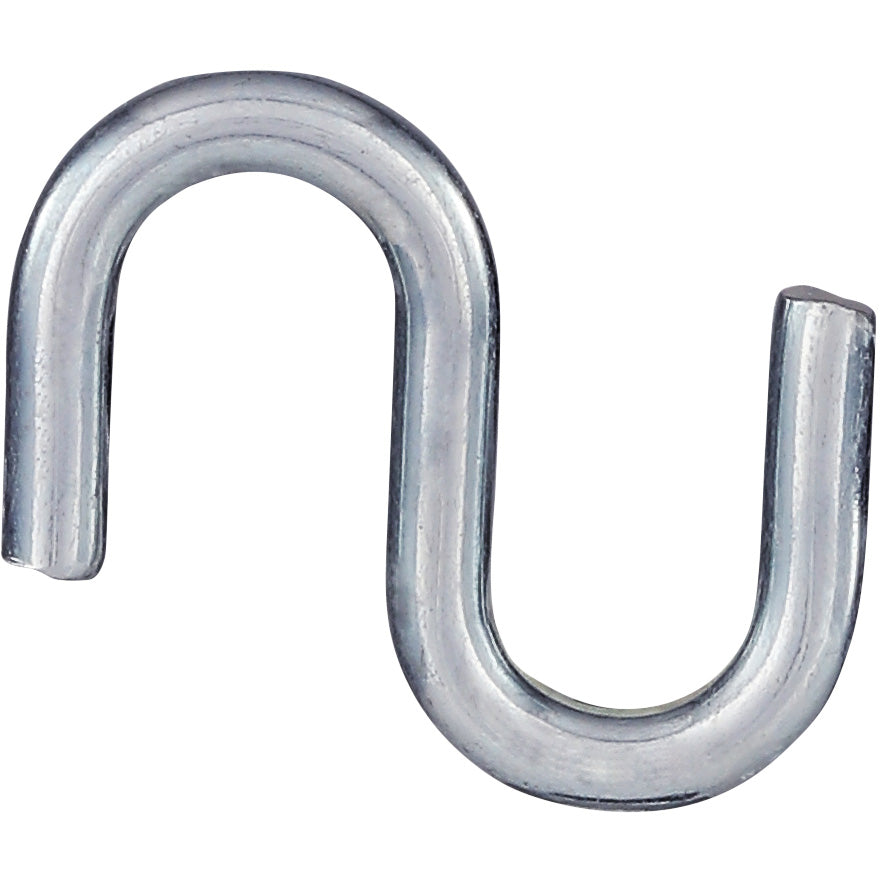 TP2076 1" Open S Hook 100/pk - Zinc Plated