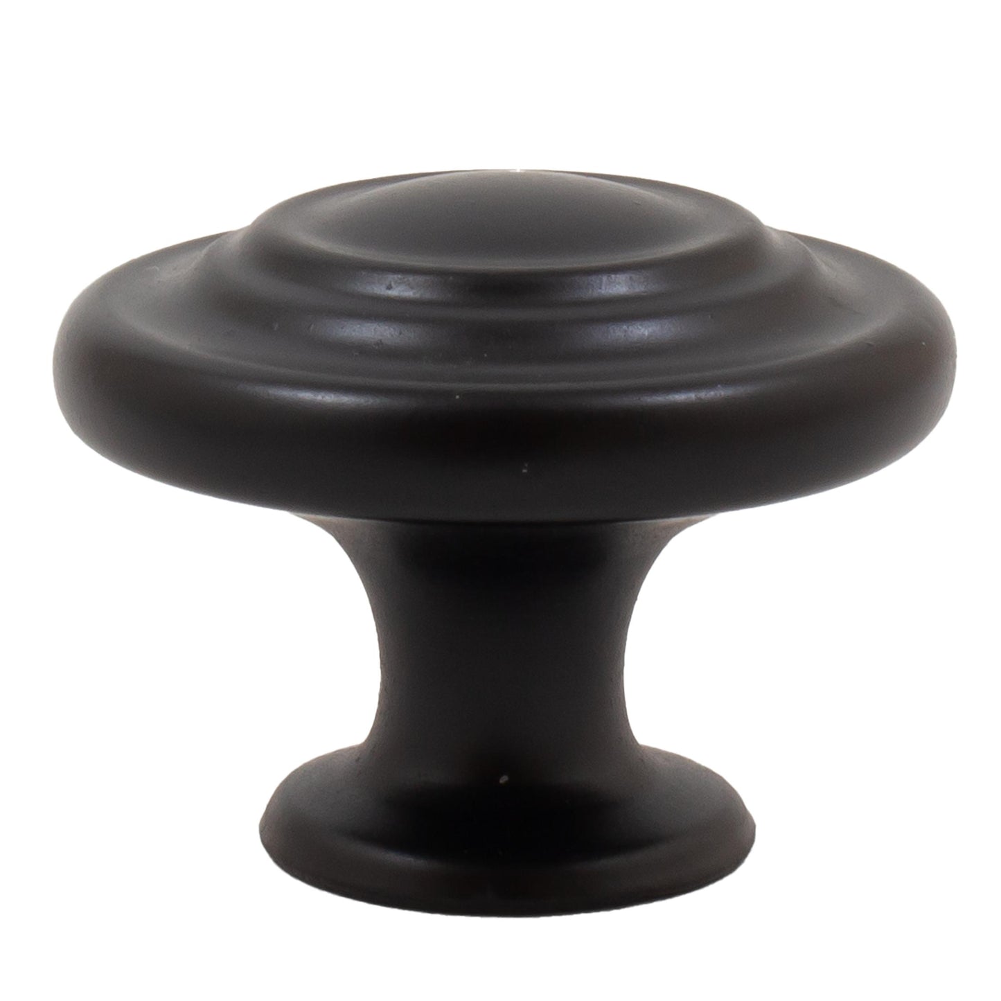 Stone Harbor Hardware Charlotte Cabinet Knob, 1-3/8 Inches, Matte Black