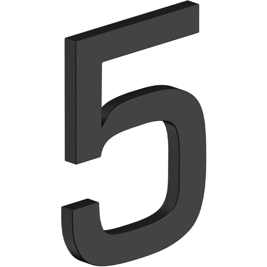 House Number 5 with Risers (E Series) - Matte Black