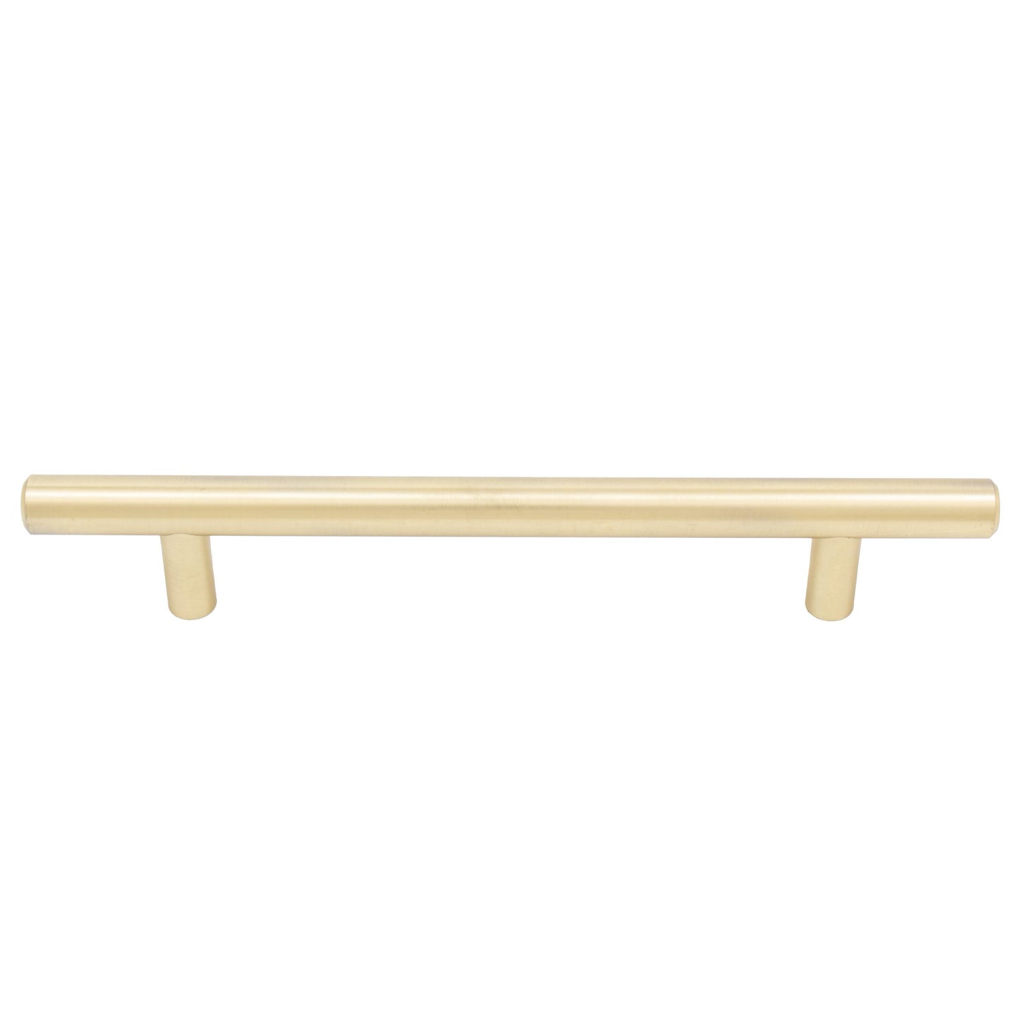 Stone Harbor Hardware Bar Cabinet Pull, 128 Millimeters, 188mm Overall Length, Satin Brass