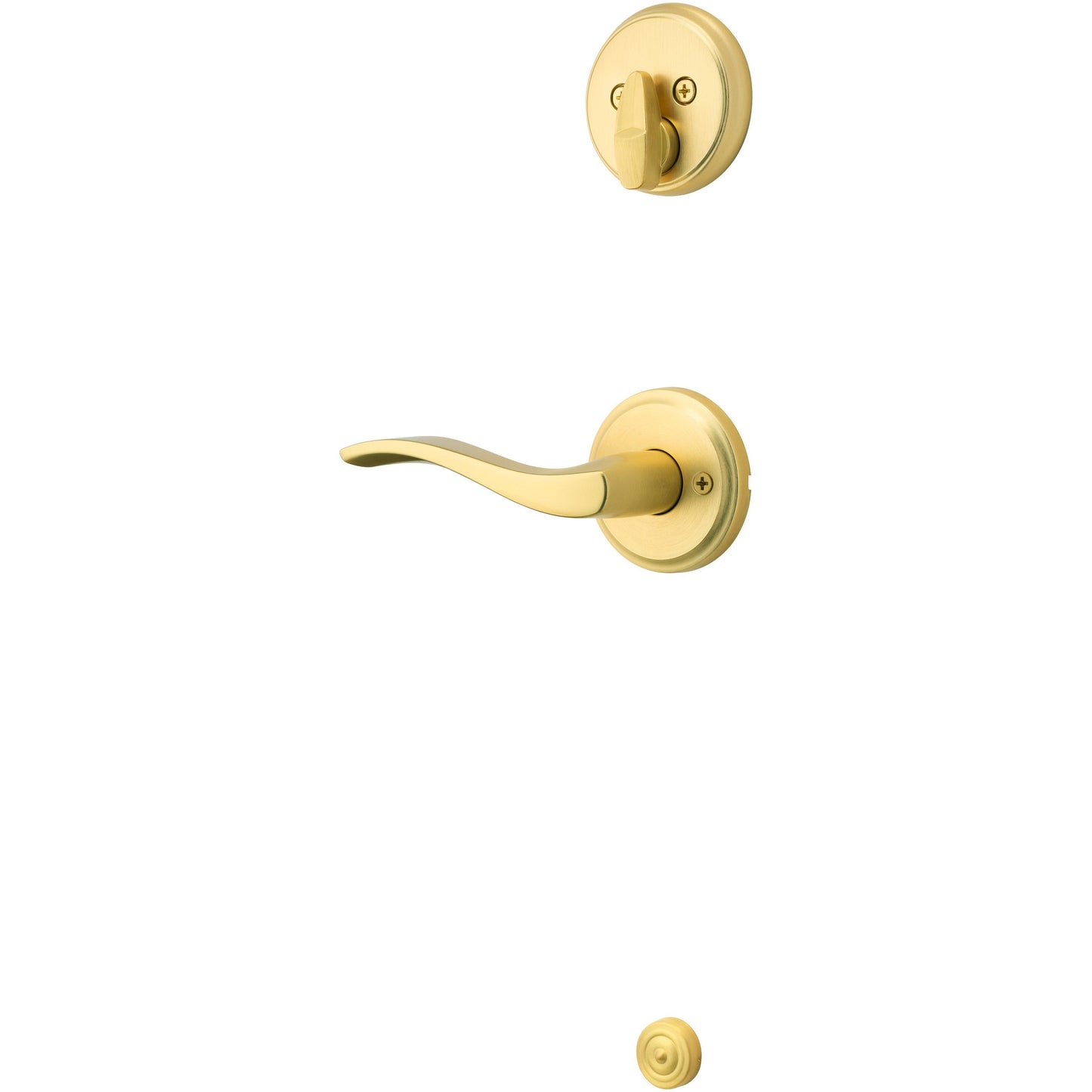 971SEL RH 4 Sedona Trim Pack for 818 Handlesets - Satin Brass