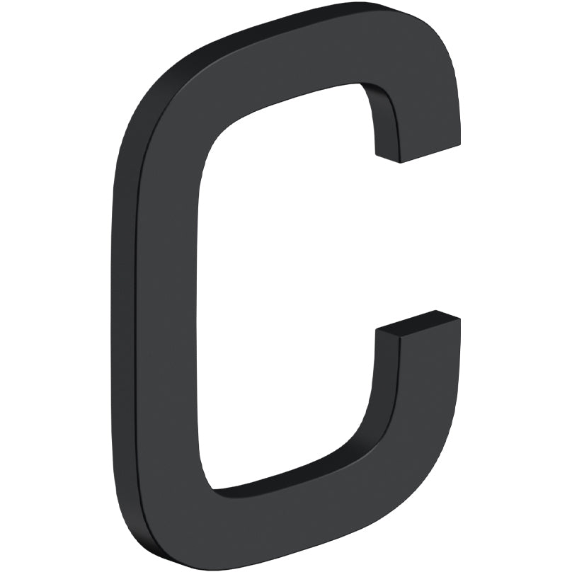 Deltana RNE-CU19 4" E Series Letter C with Risers - Matte Black