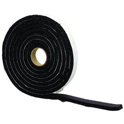 06635 - PVC Sponge Tape Window Seal for Ex-Small Gaps, 3/8" x 3/4" x 10', Black