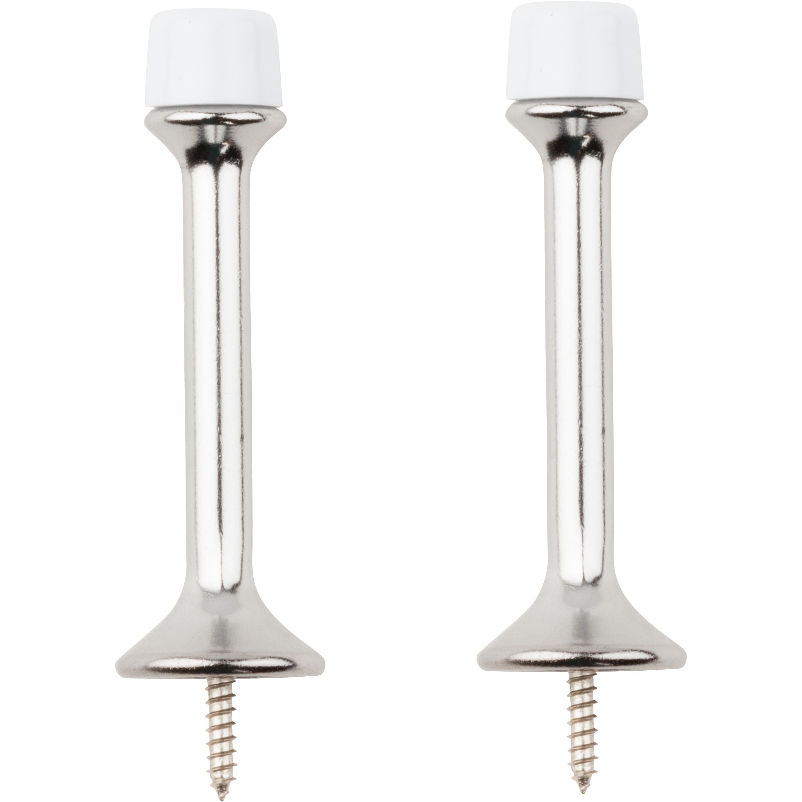 National Hardware - V236 3” Rigid Door Stop 2/pk - Satin Chrome