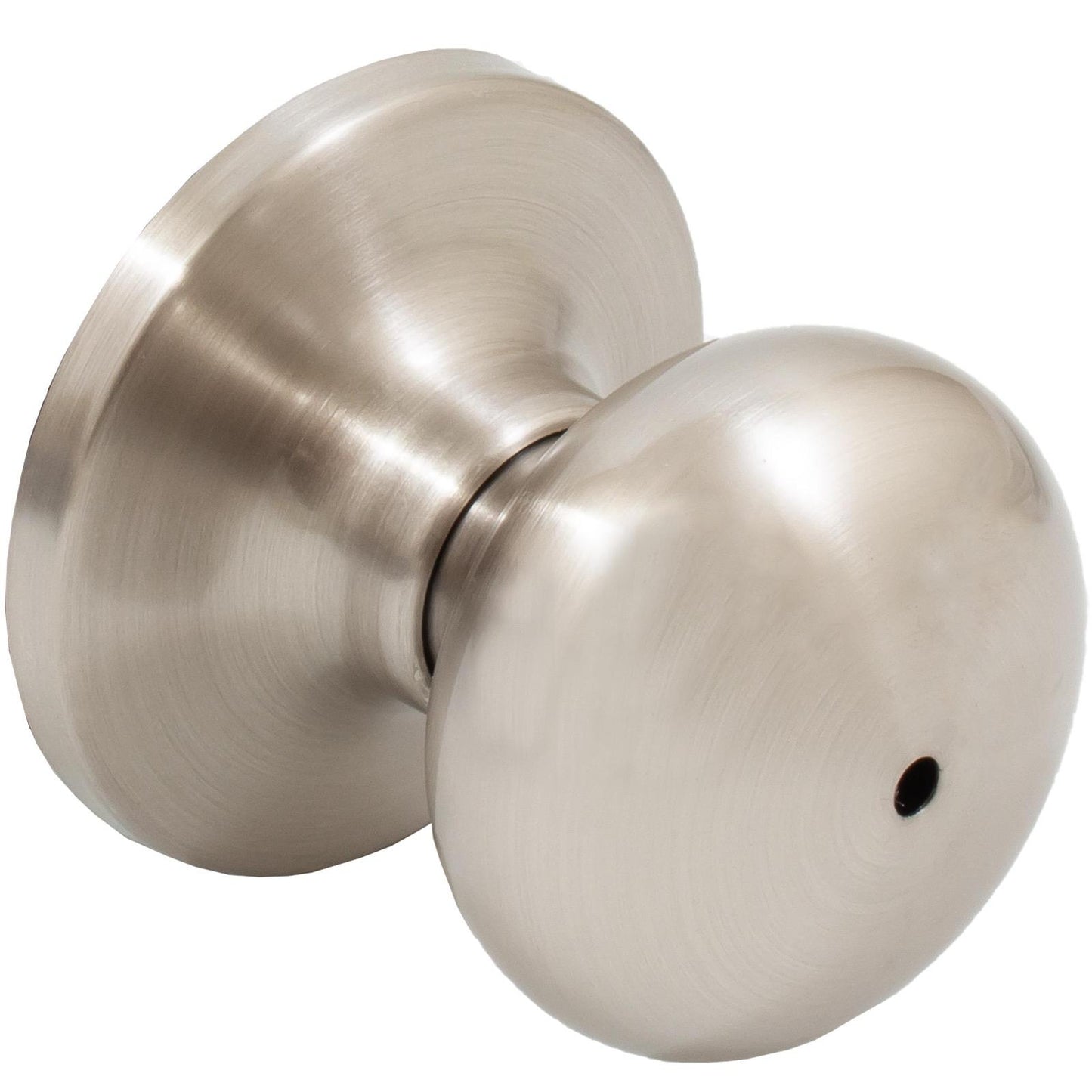 Stone Harbor Hardware Highland Door Knob, Privacy (Bed/Bath) Latch, Satin Nickel