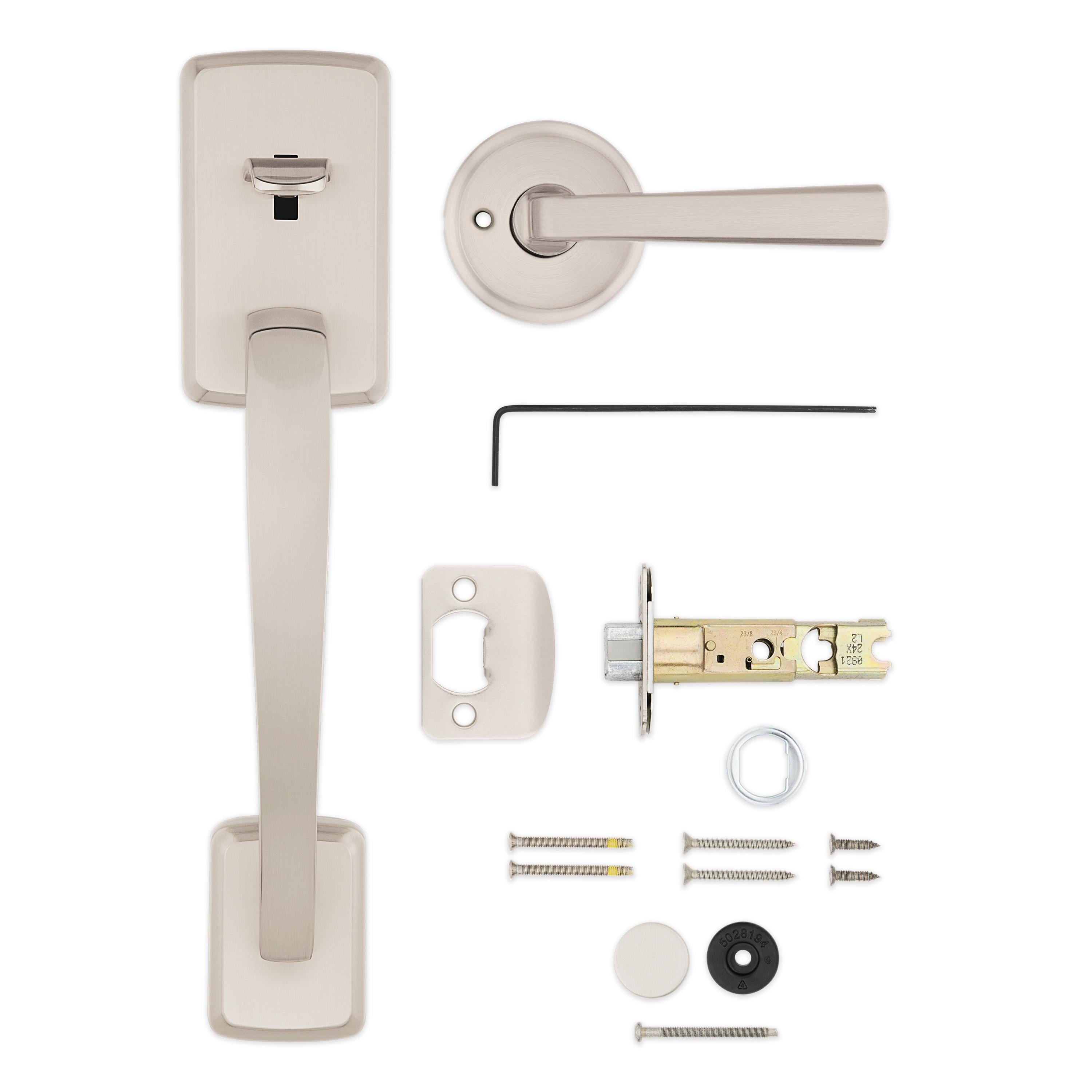 815BFHXTDL 15 RBP Brentford Handleset Bottom Only with Trafford - Satin Nickel