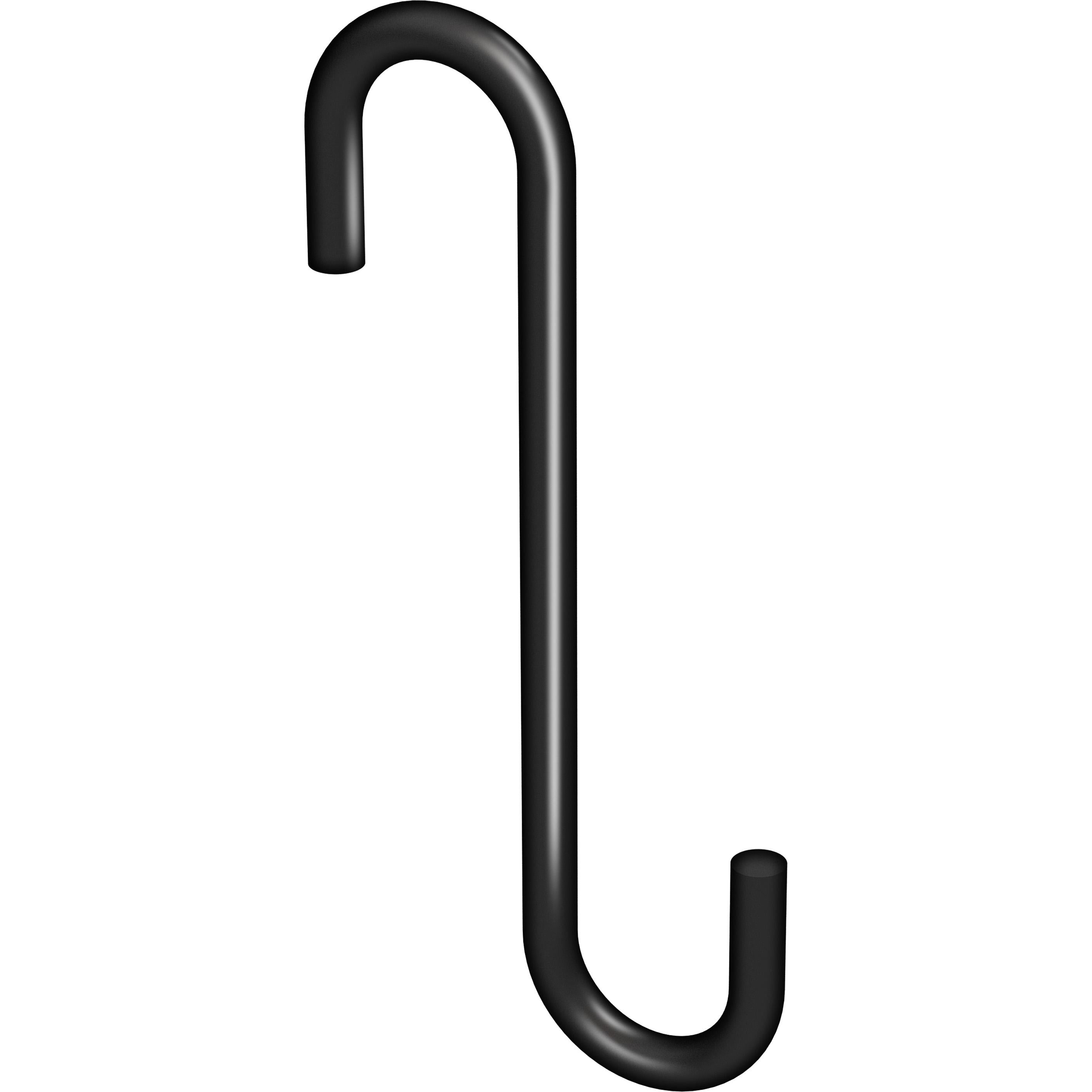 V2648 Small Modern S Hook - Black