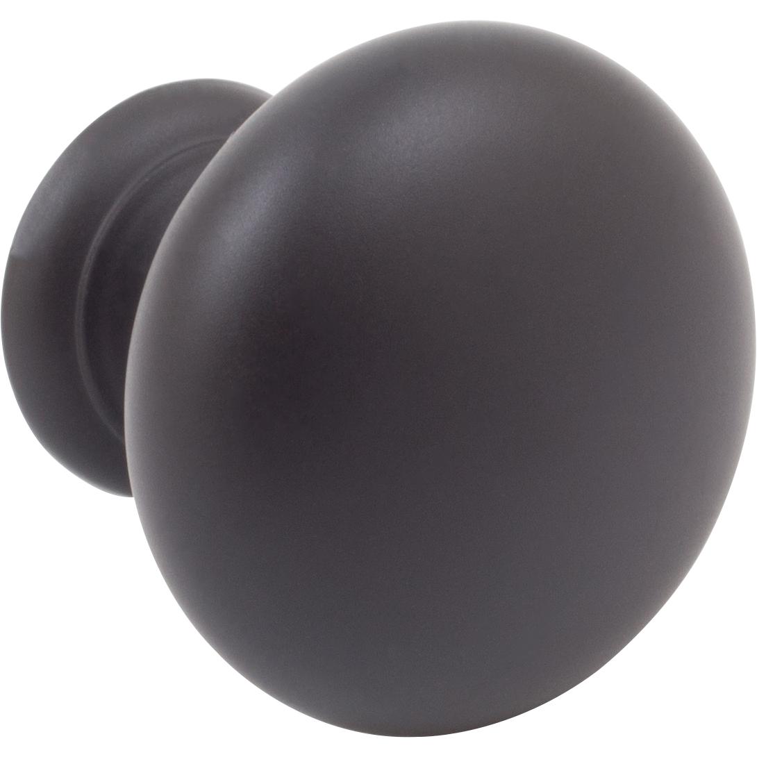 Stone Harbor Hardware Bi-Fold Closet Door Knob, 1-1/4 Inches, Matte Black