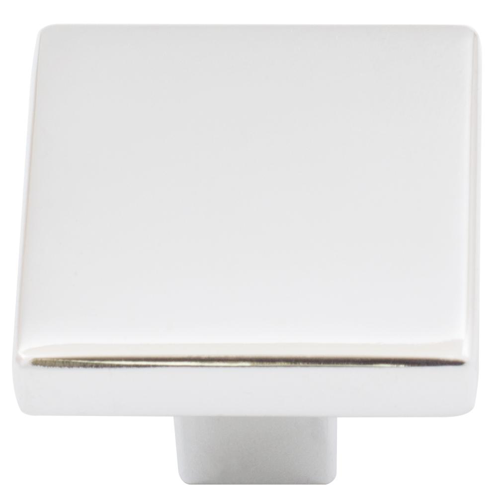 Stone Harbor Hardware Contemporary Square Cabinet Knob, 1-1/8 Inches, Zinc Base Material, Polished Chrome