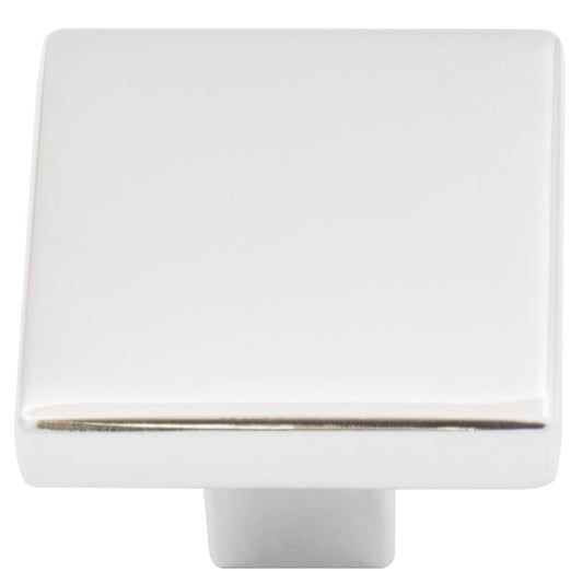 Stone Harbor Hardware Contemporary Square Cabinet Knob, 1-1/8 Inches, Zinc Base Material, Polished Chrome