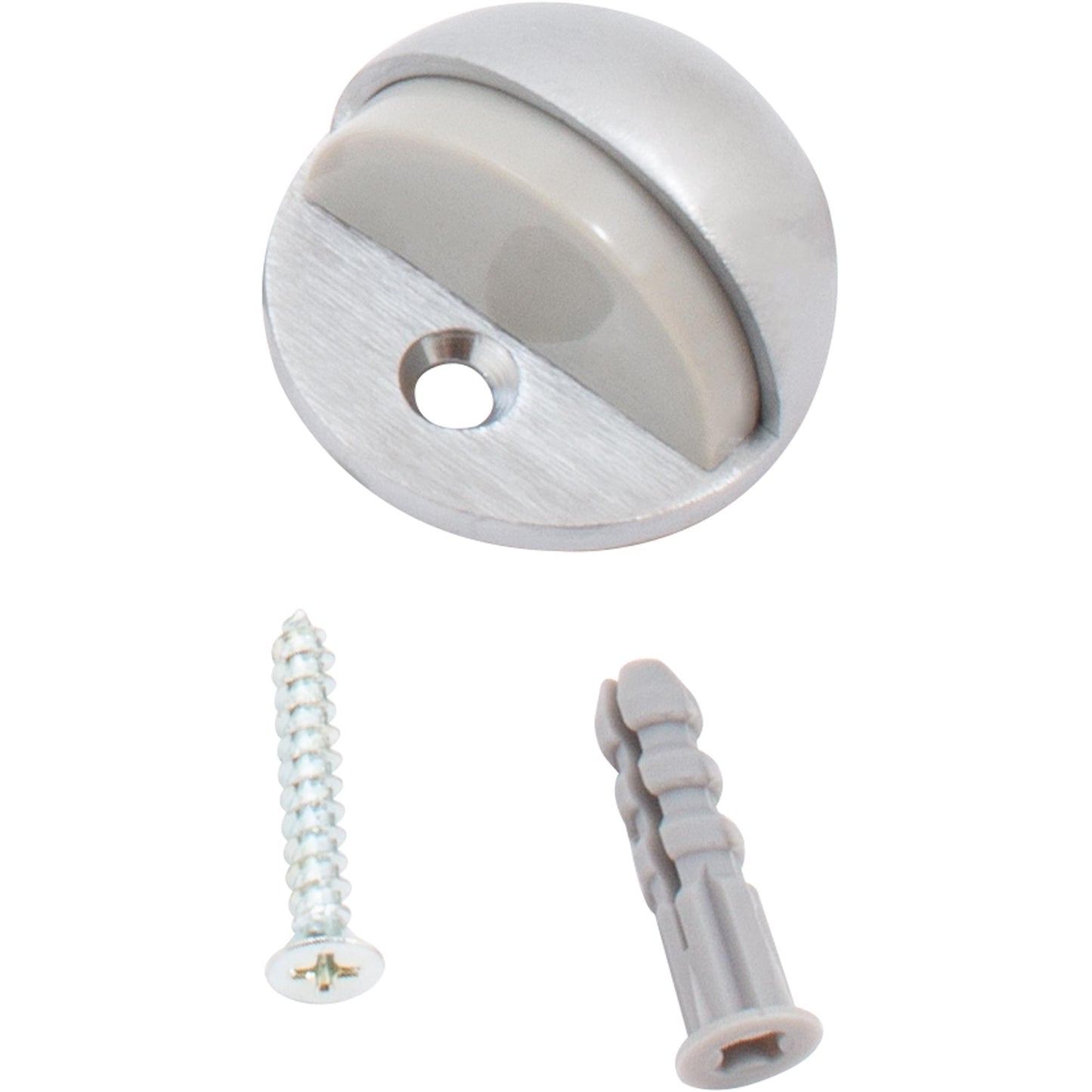 Stone Harbor Hardware Low Rise Dome Door Stop, 1" High, Satin Chrome