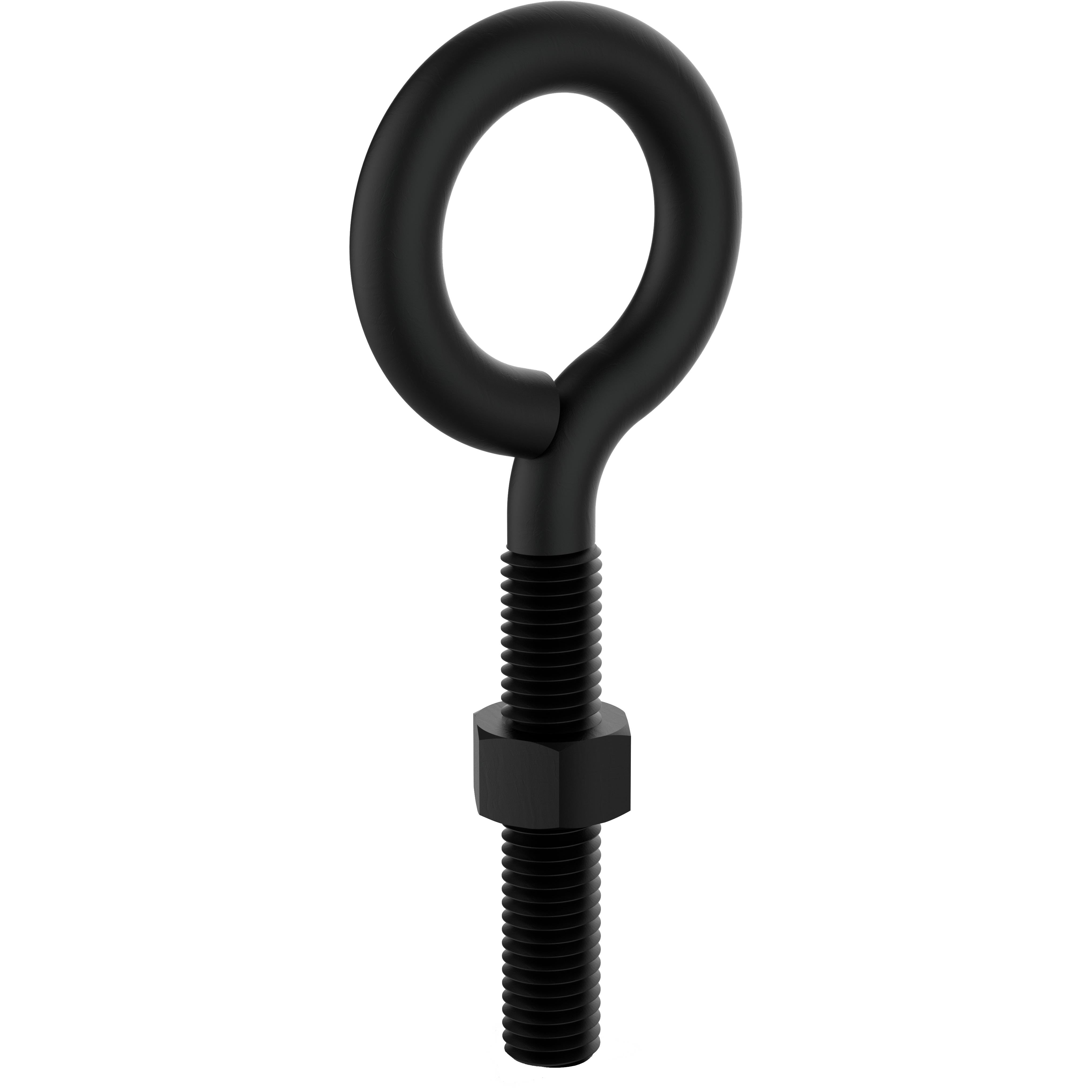 V2160 3/8" x 4" Eye Bolt with Nut - Black
