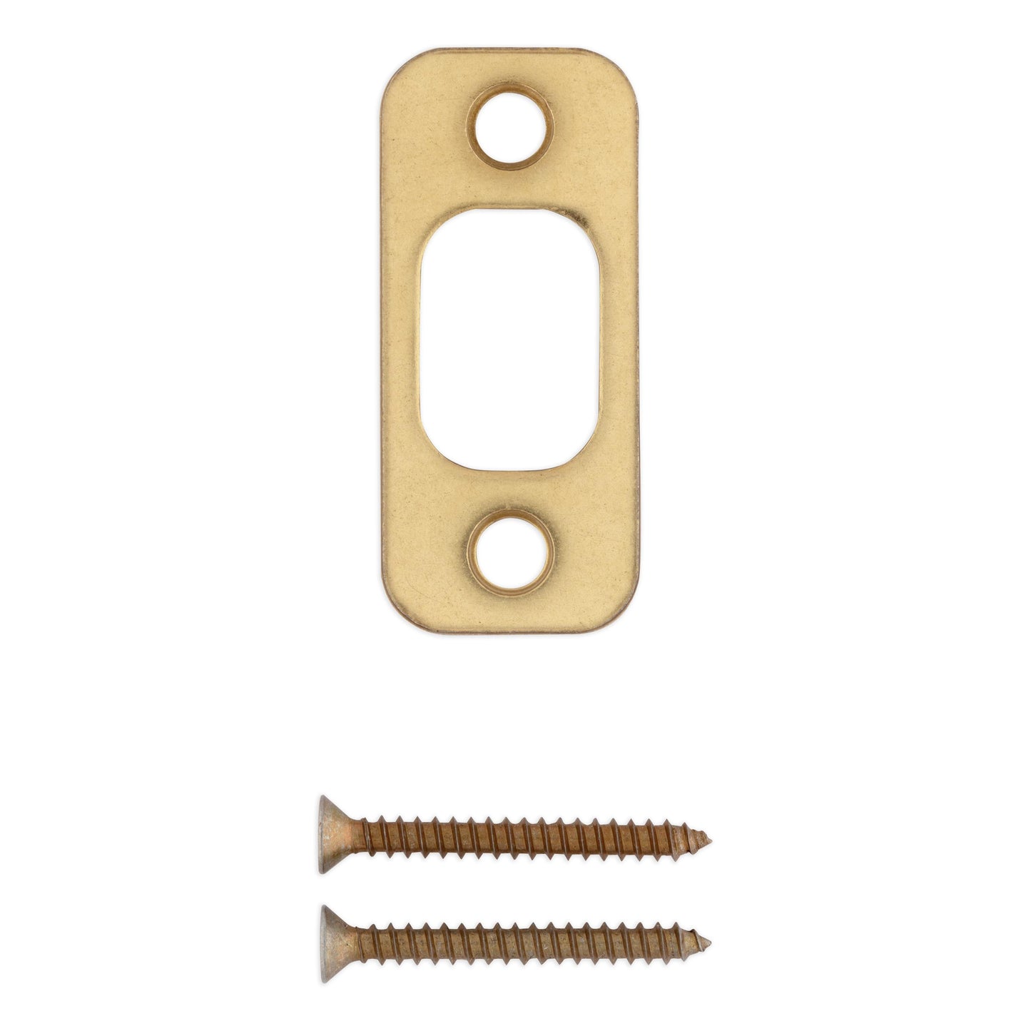 85063-001 1" x 2-1/4" RC Deadbolt Strike - Polished Brass