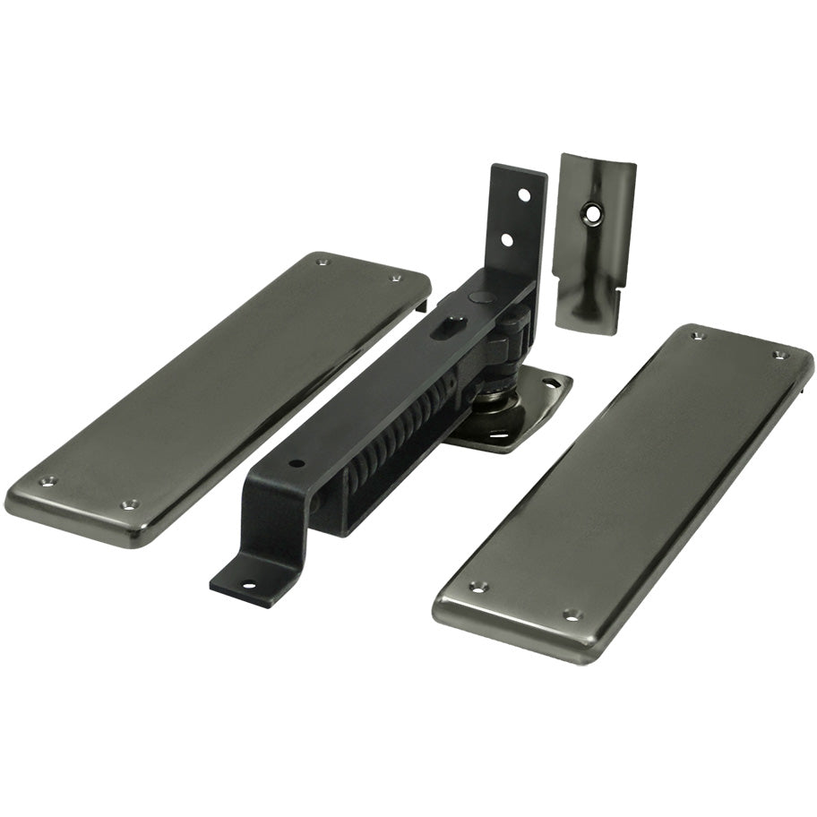 Deltana DASH95U3 Hold-Open Double Acting Floor Hinge - Polished Brass