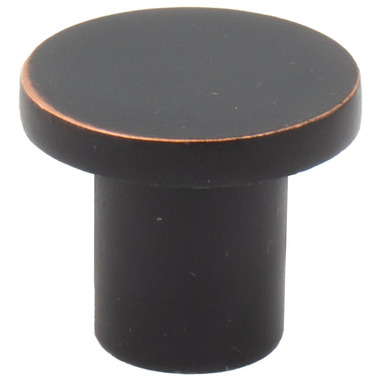 Stone Harbor Hardware Contemporary Round Cabinet Knob, 15/16 Inches, Zinc Base Material, Vintage Bronze