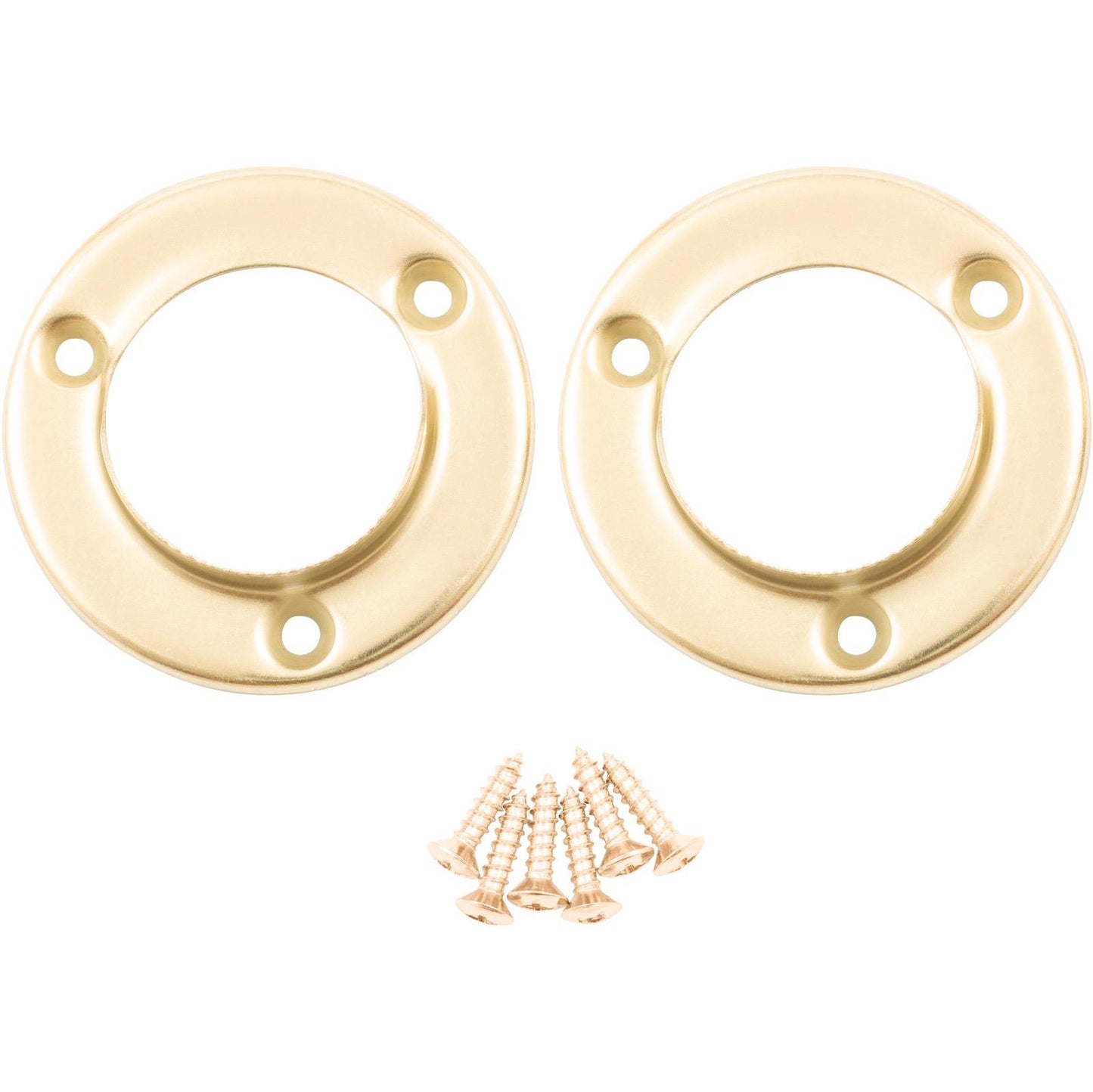 Stone Harbor Hardware Pole Sockets, Fits Poles up to 1-3/8" Diameter, Polished Brass