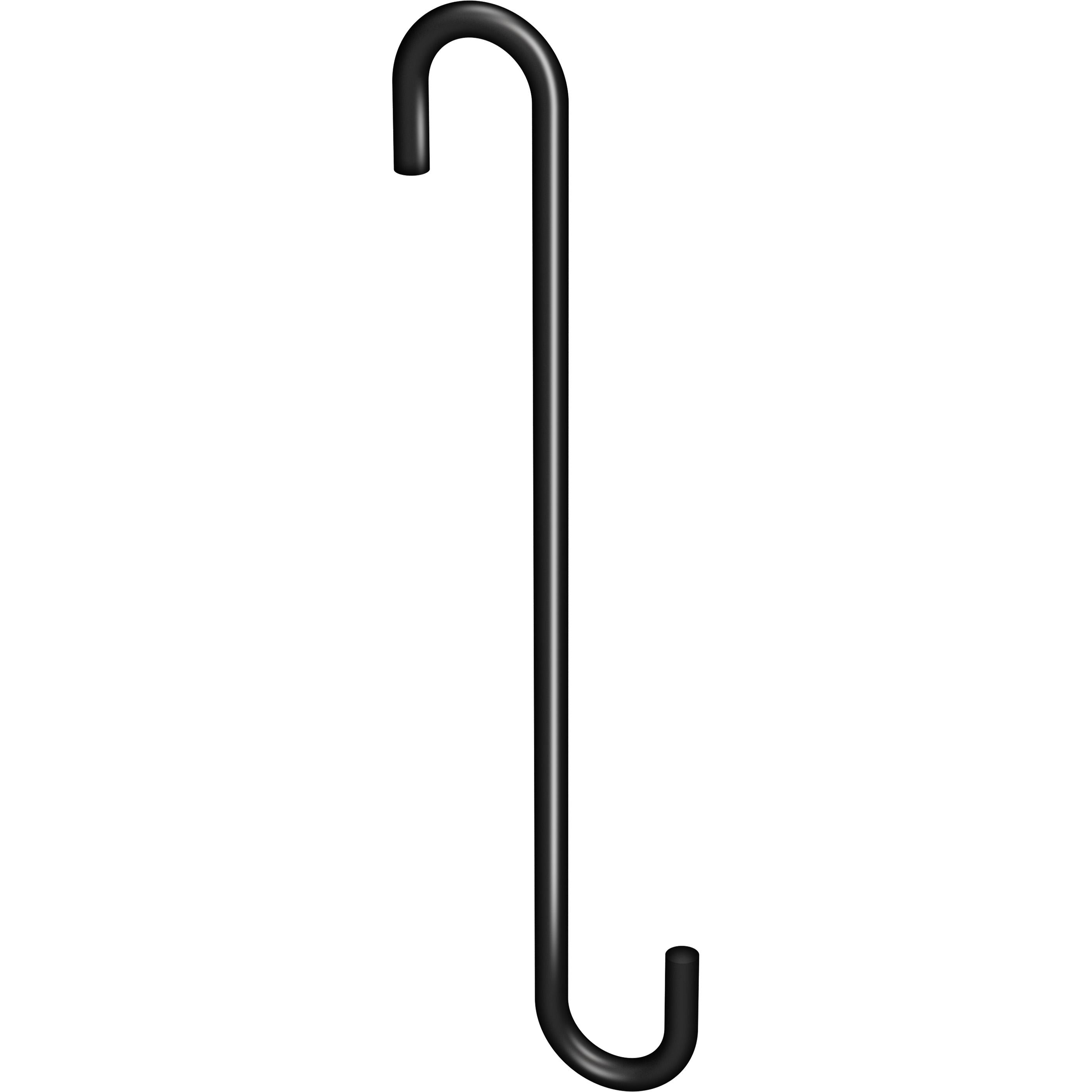 V2649 Large Modern S Hook - Black