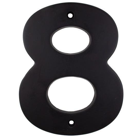 Stone Harbor Hardware Contemporary House Number, #8, 5 Inches, Matte Black