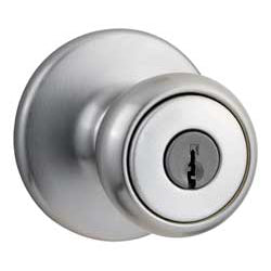 Kwikset Tylo Entry Knob in Satin Chrome