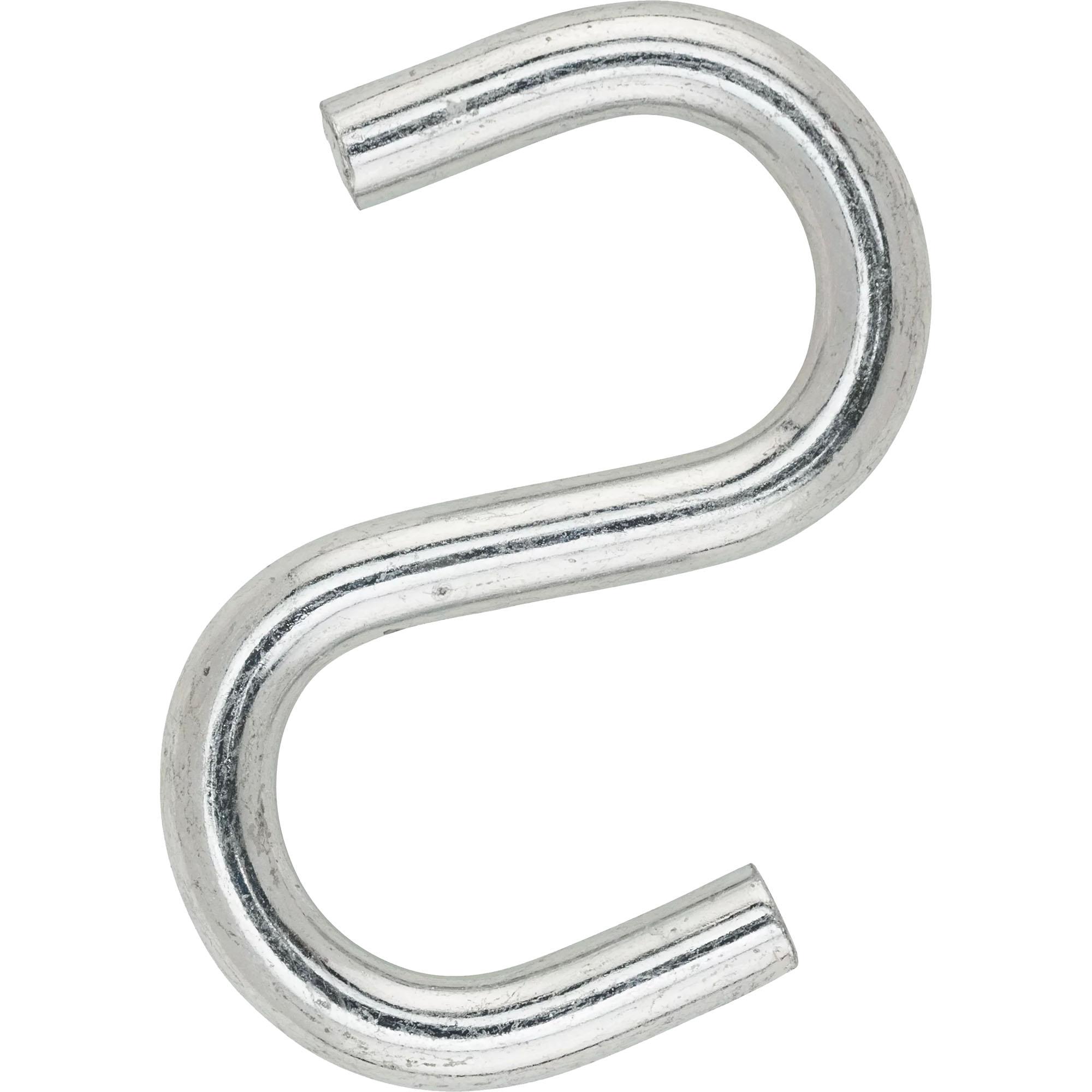 2076BC 4" Open S Hook 1/pk - Zinc Plated