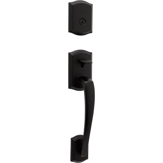 818PTH LIP 514 SMT 6AL STRKP Prescott Handleset for 971 Trims - Matte Black