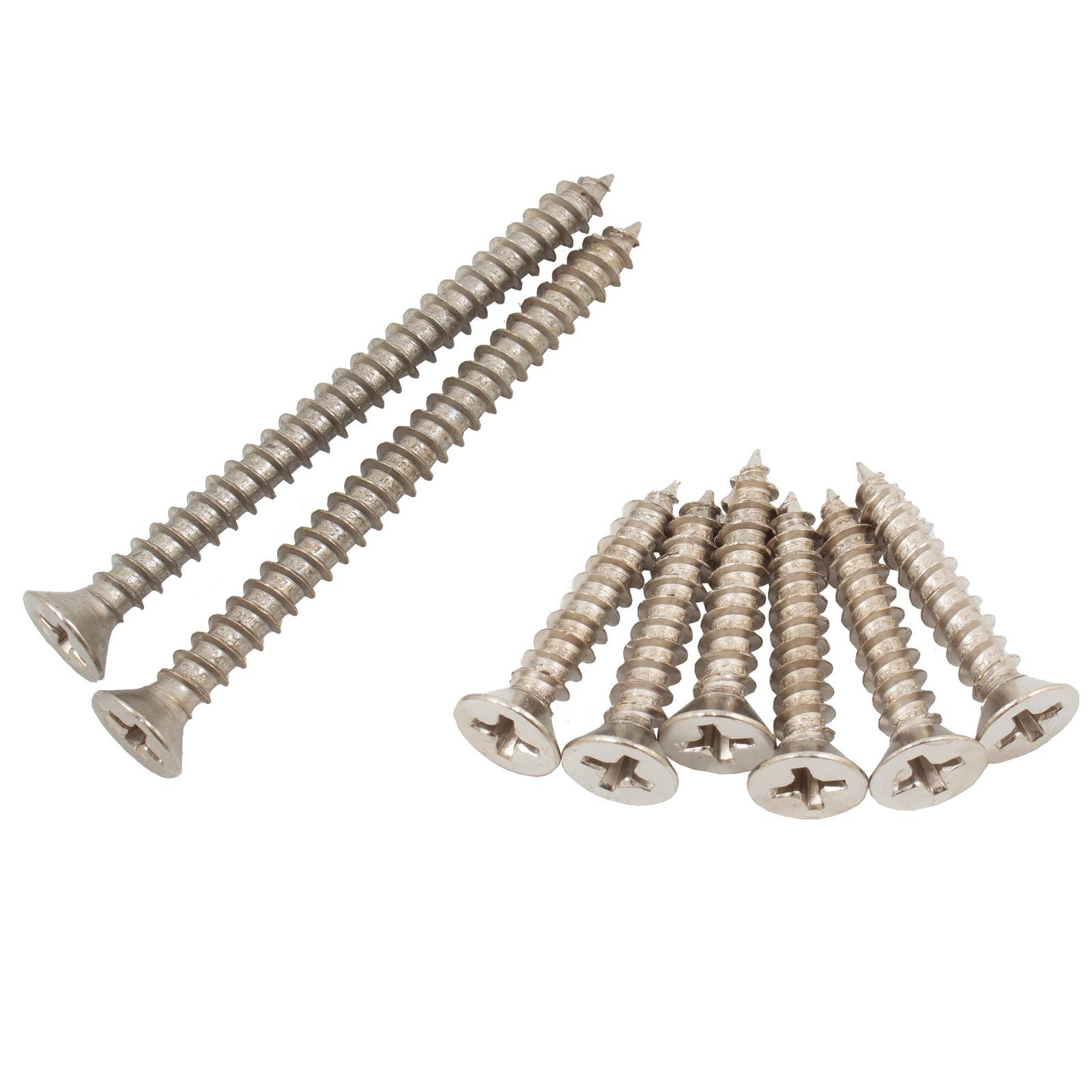 Large Door Screw Pack, #9 x 2-1/4" (2-Pack) and #9 x 1" (6-Pack)