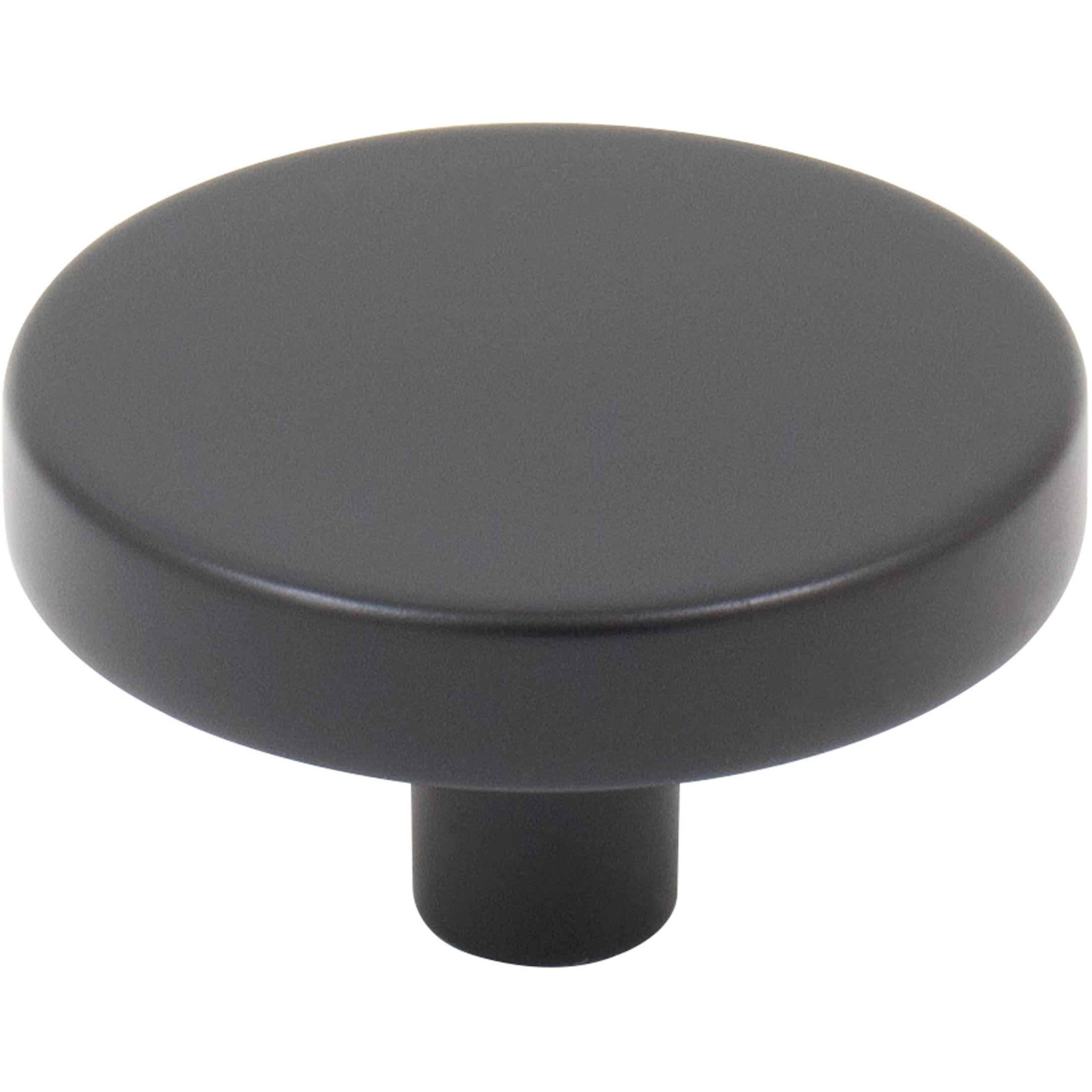 Contemporary Round Cabinet Knob, 1-1/2 Inches, Zinc Base Material