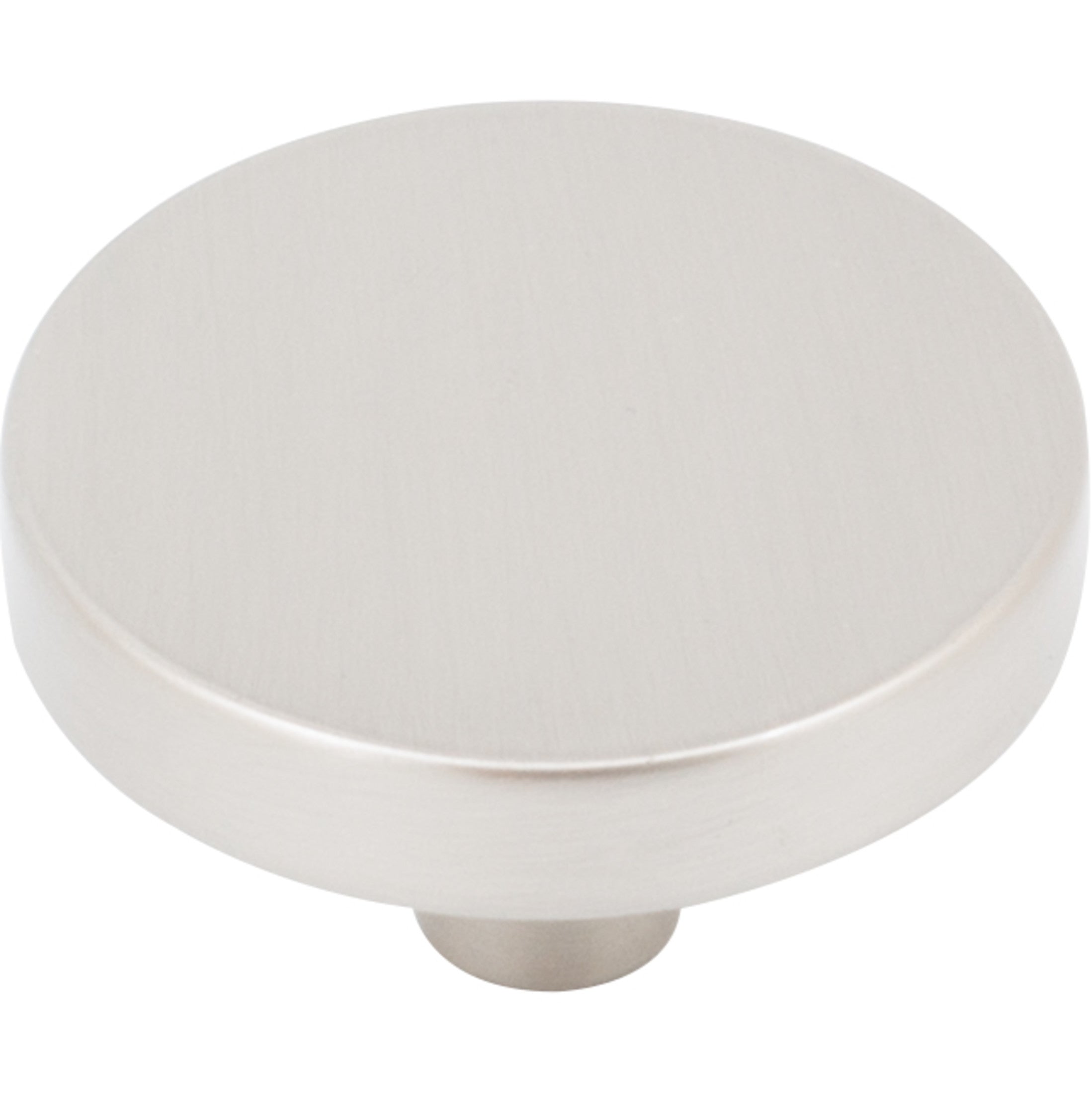 Contemporary Round Cabinet Knob, 1-1/2 Inches, Zinc Base Material
