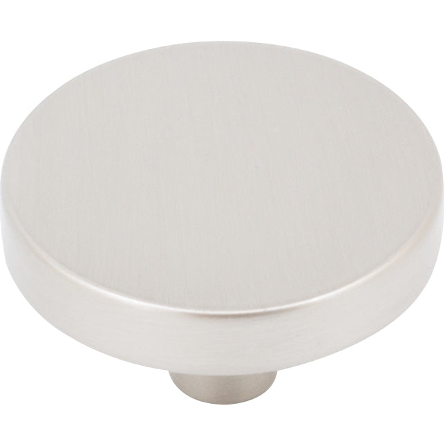 Stone Harbor Hardware Contemporary Round Cabinet Knob, 1-1/2 Inches, Zinc Base Material, Satin Nickel