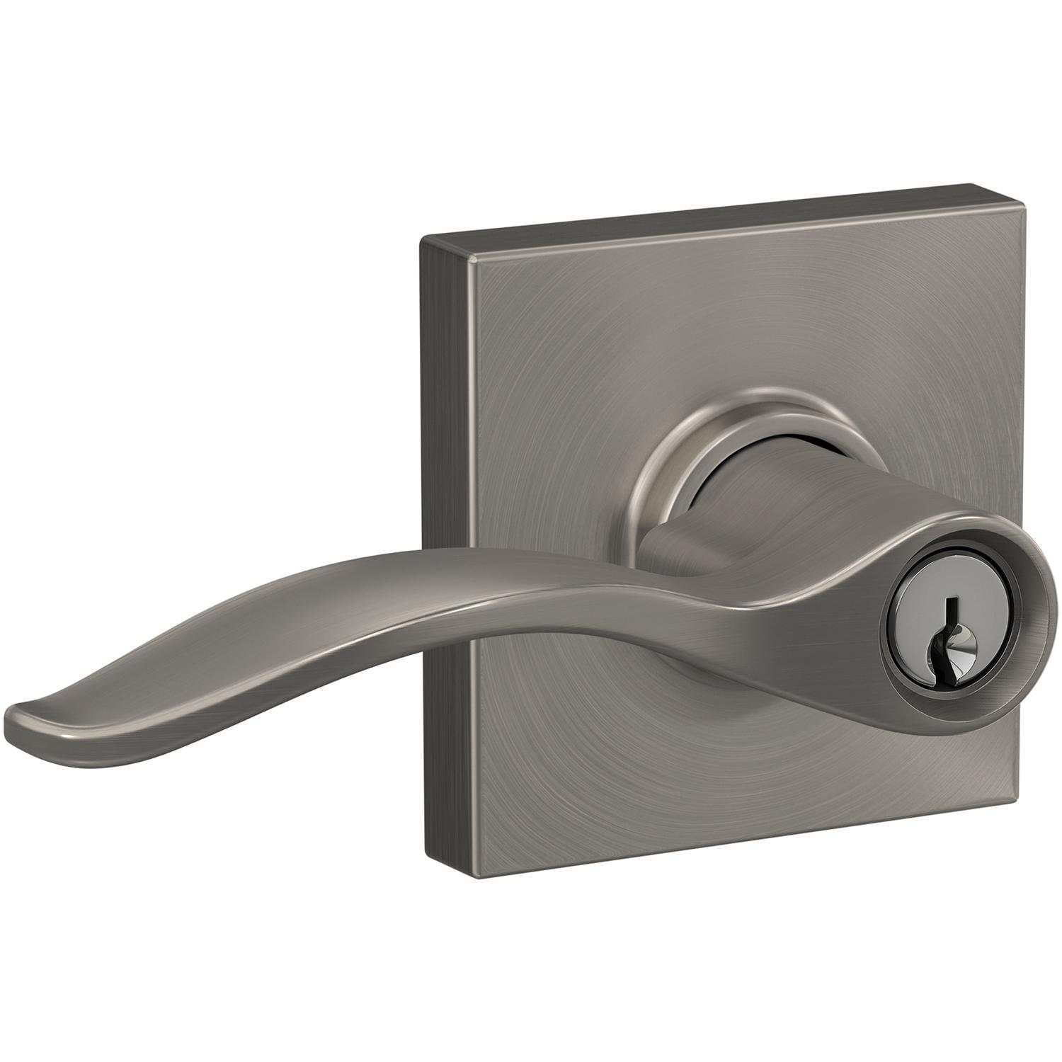 F51APEN619COL 16-211 10-063 K4 Pennant / Collins Entry - Satin Nickel