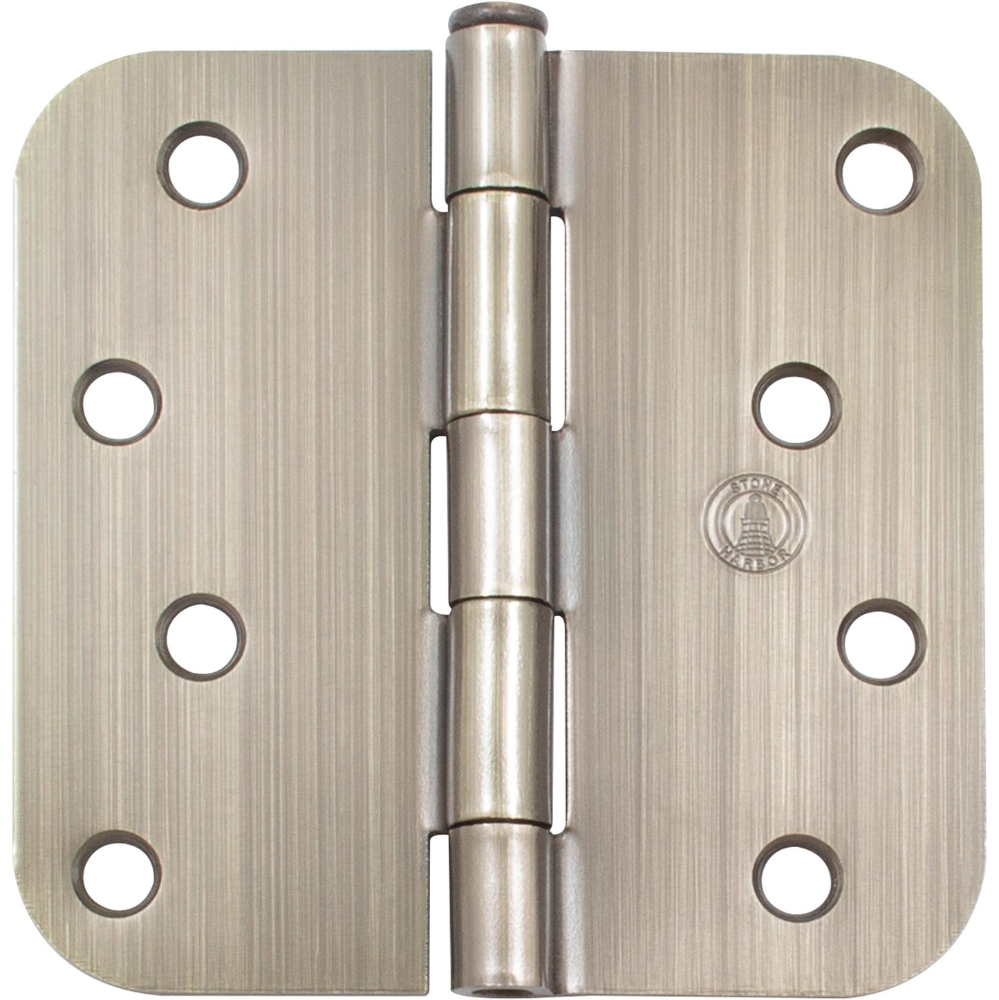 Stone Harbor Hardware Standard Hinge, 4 Inches, 5/8" Radius Corner, Bulk Pack (100 Each), Antique Brass