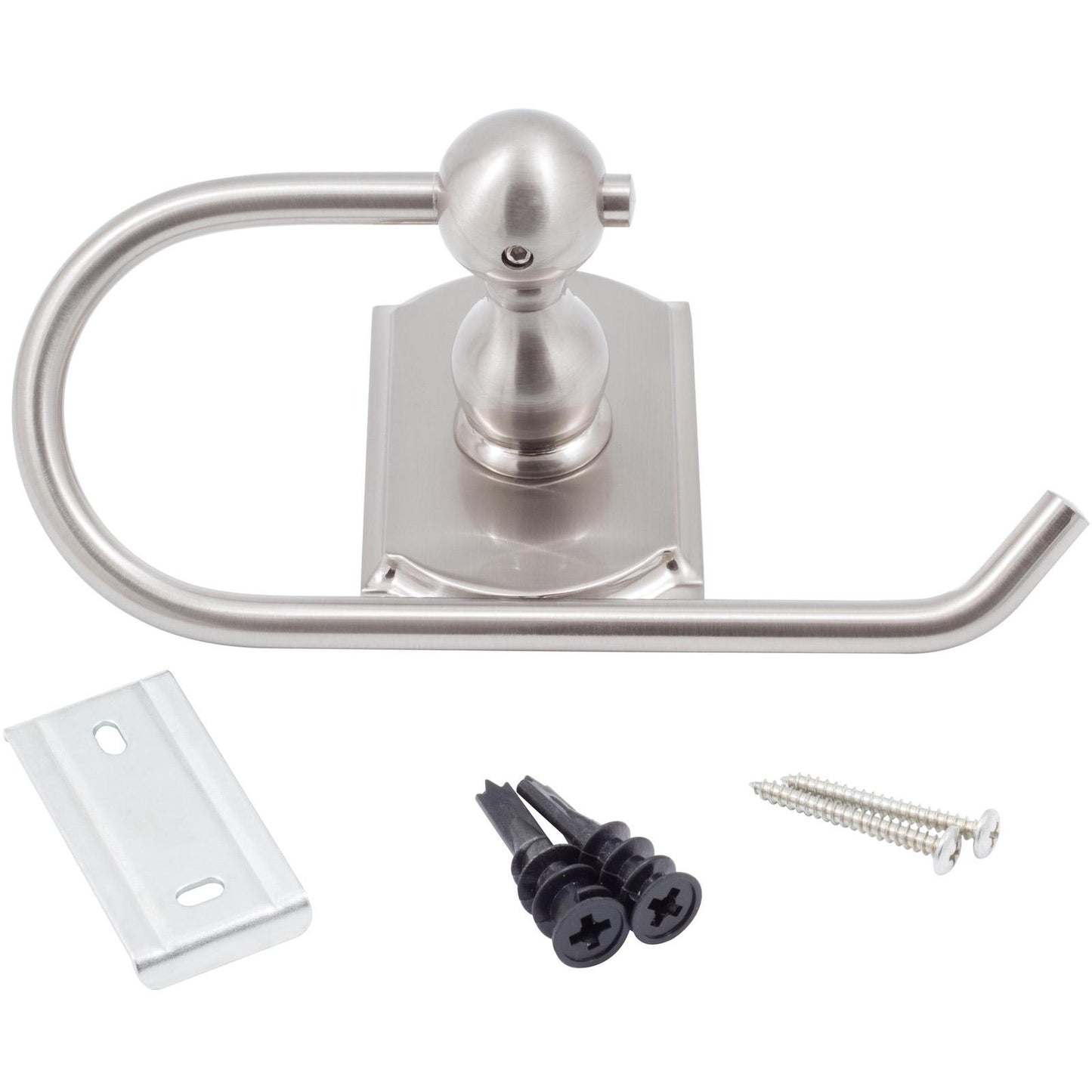 Stone Harbor Hardware Cambridge European Paper Holder, Satin Nickel