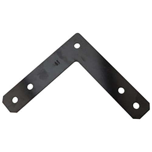 1177BC 12" x 2-1/2" x 3/16" Corner Plate - Black