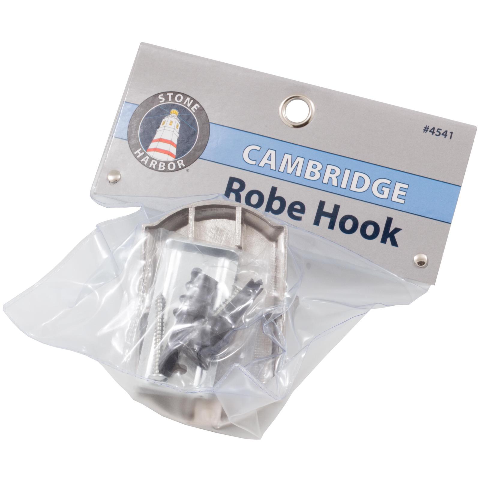 Stone Harbor Hardware Cambridge Robe Hook, Satin Nickel