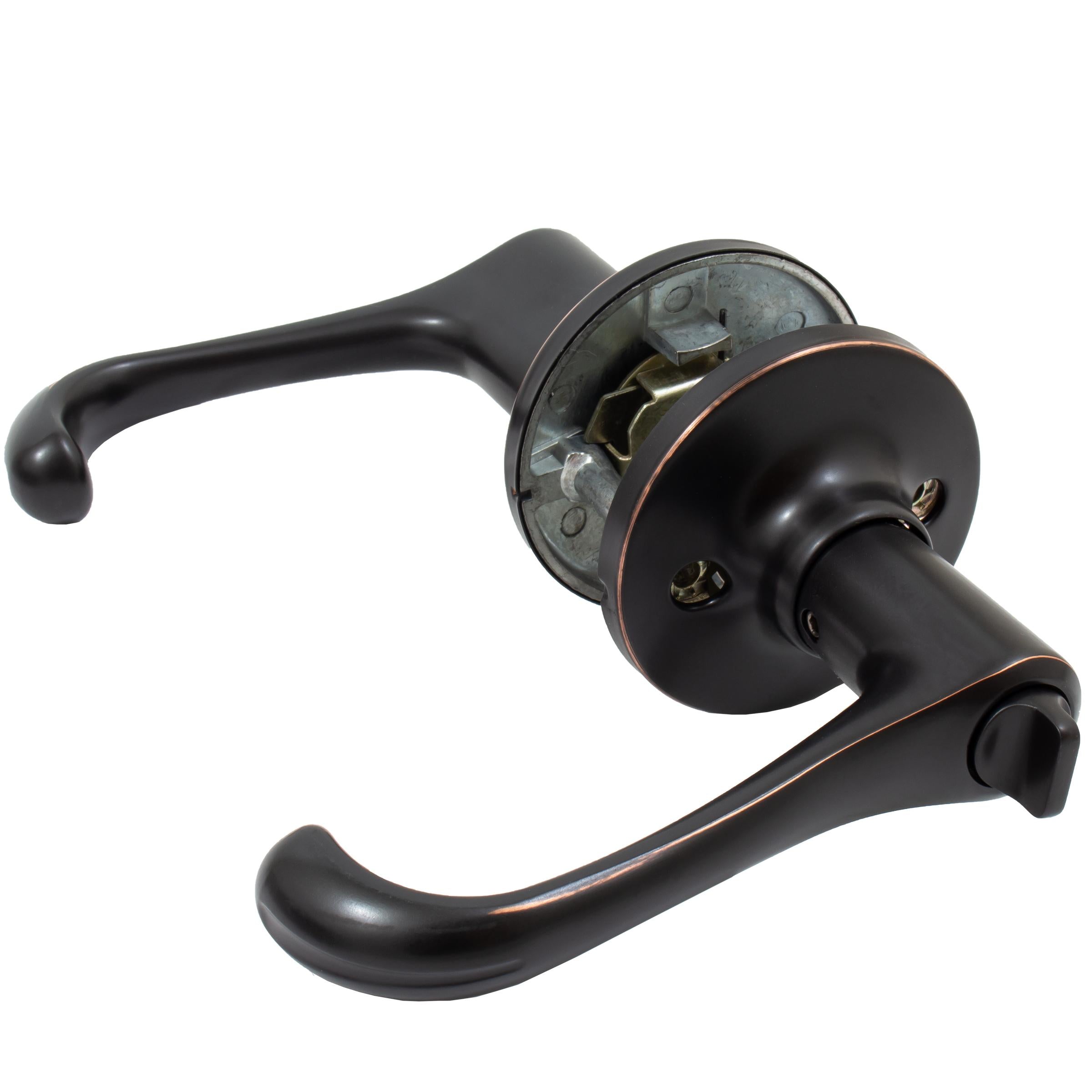 Stone Harbor Hardware Memphis Door Lever, Entry Latch, SC Keyway, Vintage Bronze