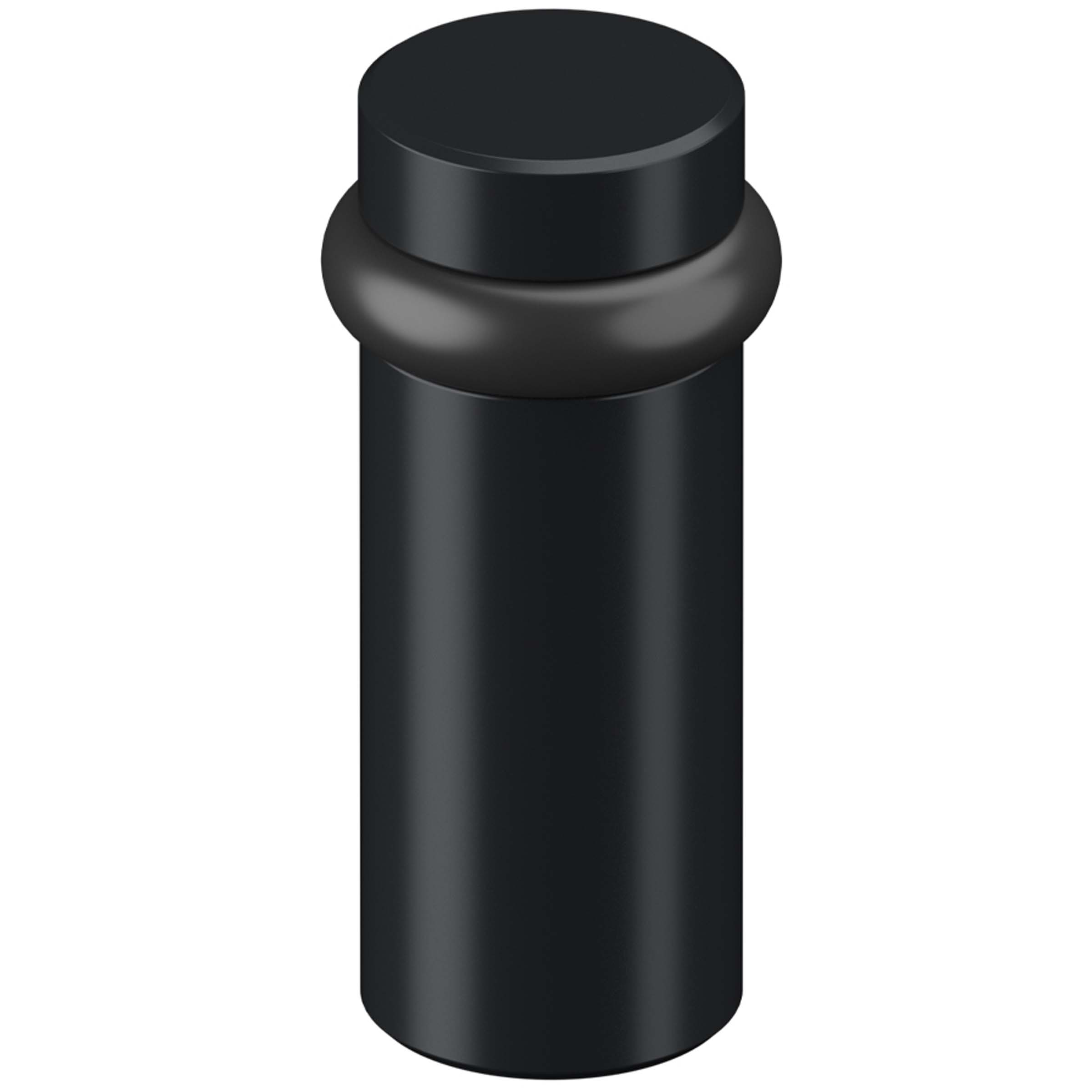 DELTANA Round Universal Floor Bumper 3", Solid Brass (Paint Black)