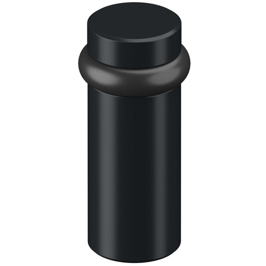 DELTANA Round Universal Floor Bumper 3", Solid Brass (Paint Black)