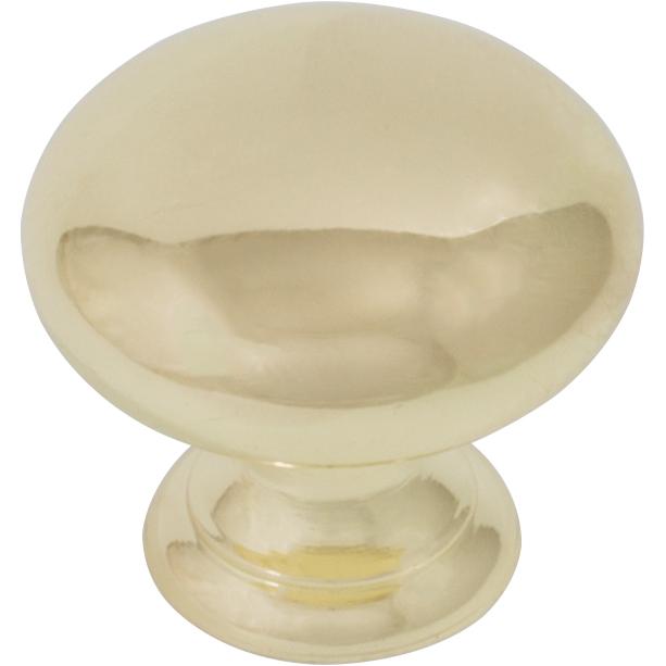 Stone Harbor Hardware Bi-Fold Closet Door Knob, 1-1/4 Inches, Polished Brass