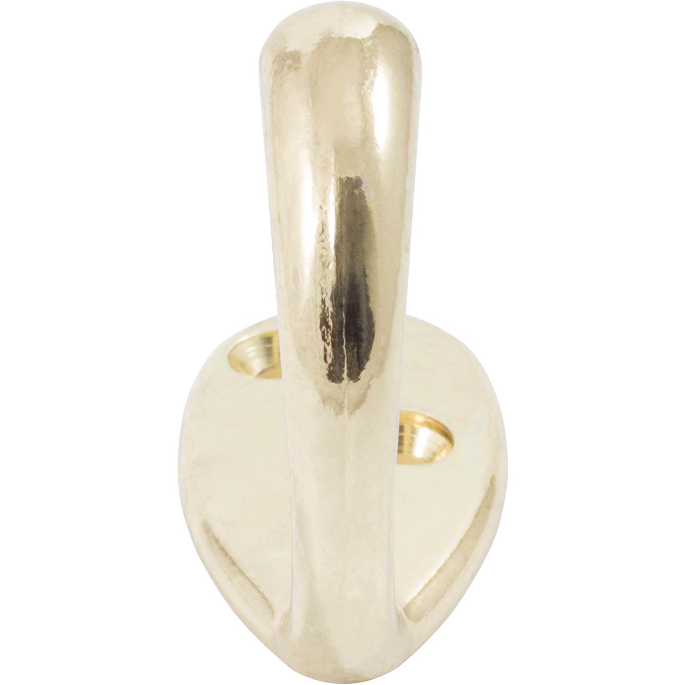 Stone Harbor Hardware Single Robe Hook, 1-15/16" High, 1-5/8" Projection, Polished Brass
