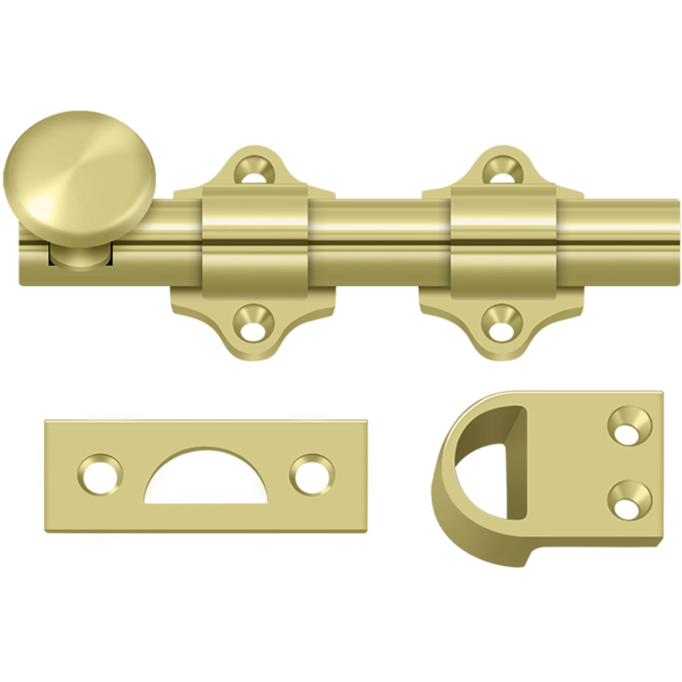 4 inch Dutch Door Bolt (Brass)
