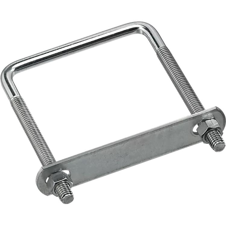 2192BC 5" x 3-5/8" x 3/8" Lumber Square U-Bolt - Zinc Plated