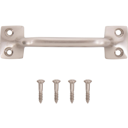 026 B15 4" Solid Brass Bar Window Lift - Satin Nickel