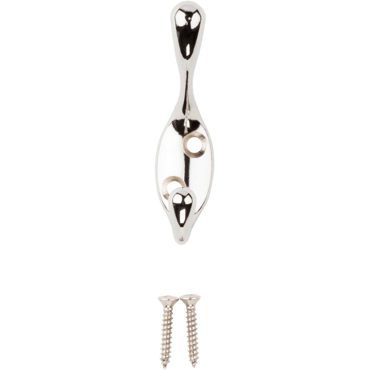 V166 Heavy Duty Coat/Hat Hook - Polished Chrome