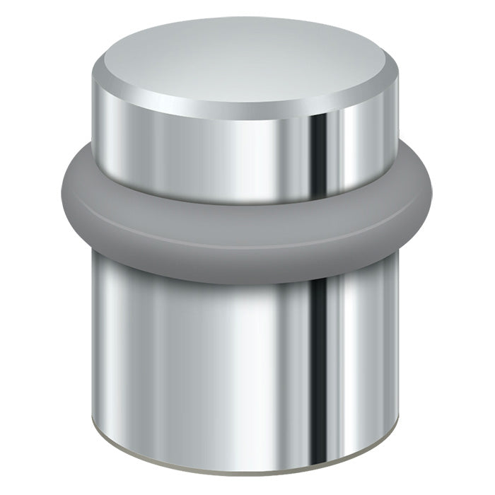 UFB4505U26 1-1/2' Round Floor Bumper - Polished Chrome