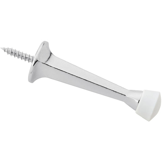 V243 3" Rigid Square Door Stop - Chrome