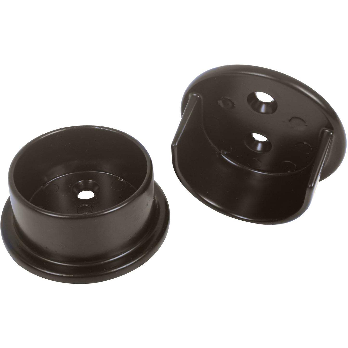 Stone Harbor Hardware Heavy-Duty Pole Sockets, 2 Holes, Dark Bronze