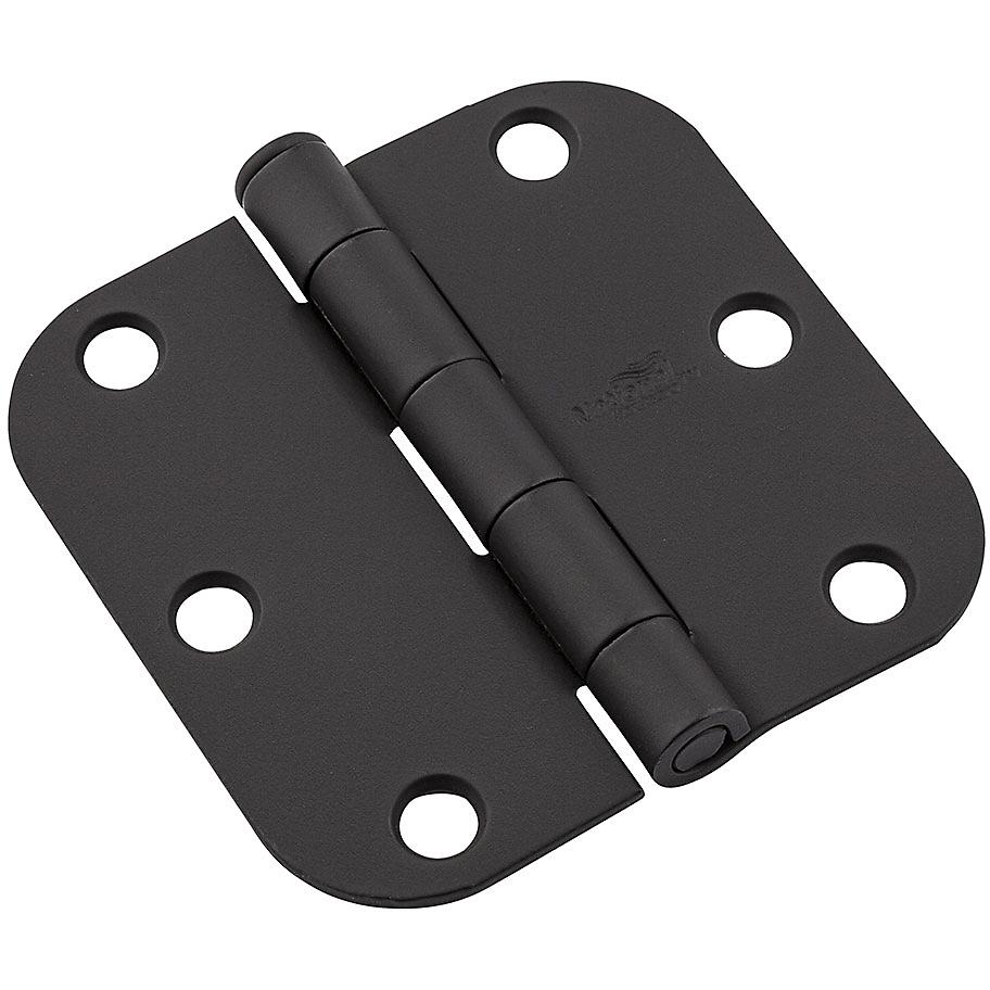 National Hardware - SPB512R5/8 3" 5/8R Hinge 1/pk - Black