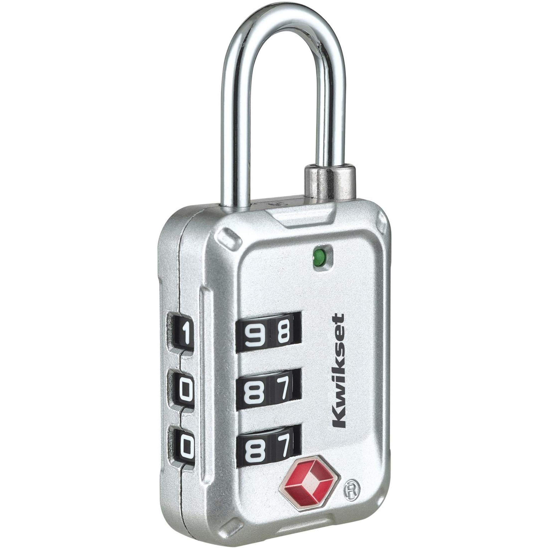 Kwikset 1-3/16" TSA Combination Padlock, Silver