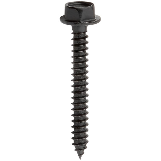 V1864 #10 x 1-1/2" Hex Head Screw 16/pk - Black